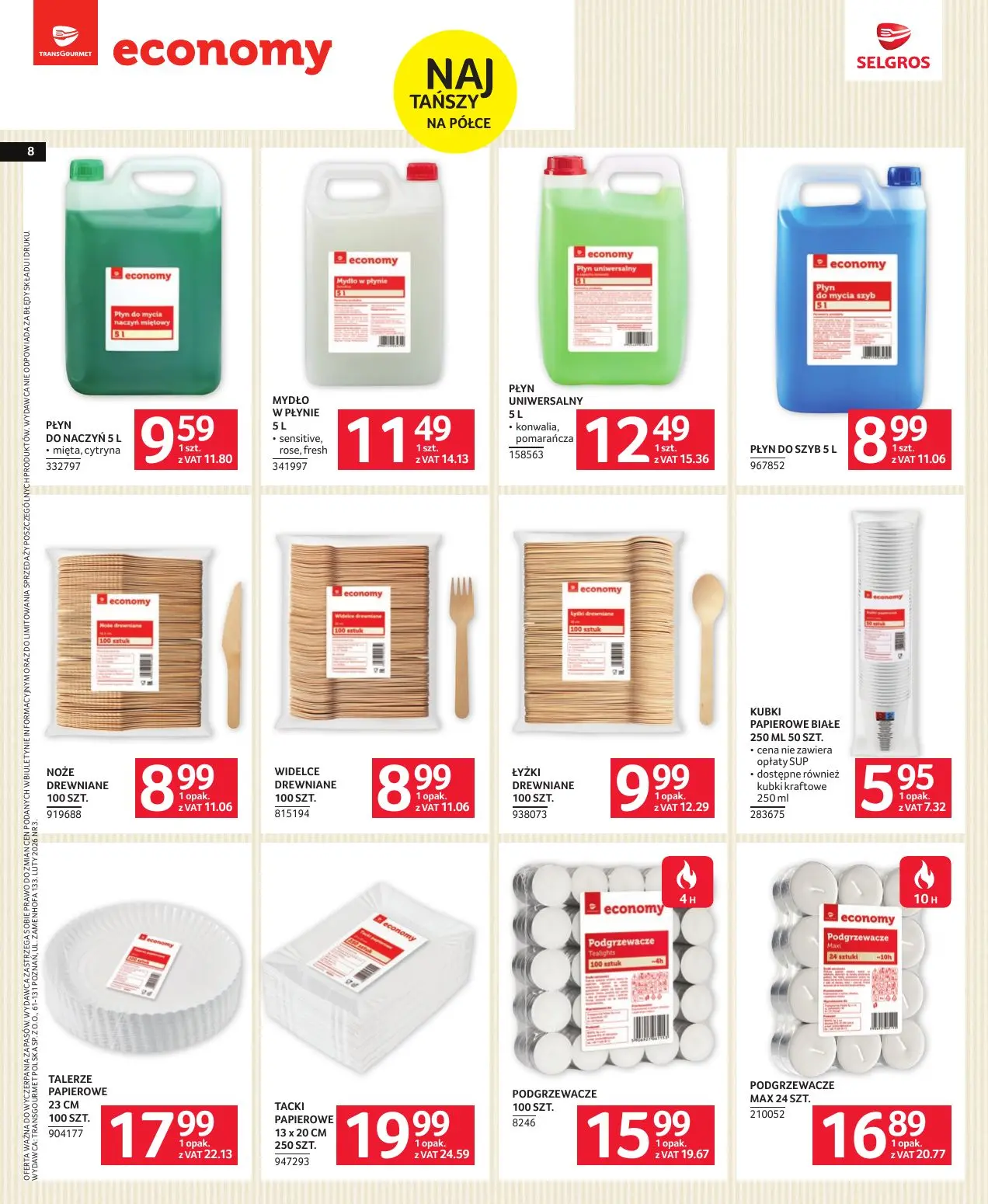 gazetka promocyjna SELGROS Katalog Marki Własne - Strona 8
