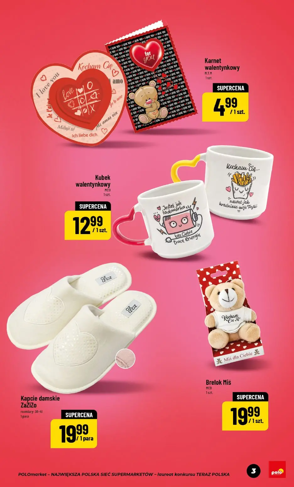 gazetka promocyjna POLOmarket Słodkie upominki na Walentynki 🥰 - Strona 3