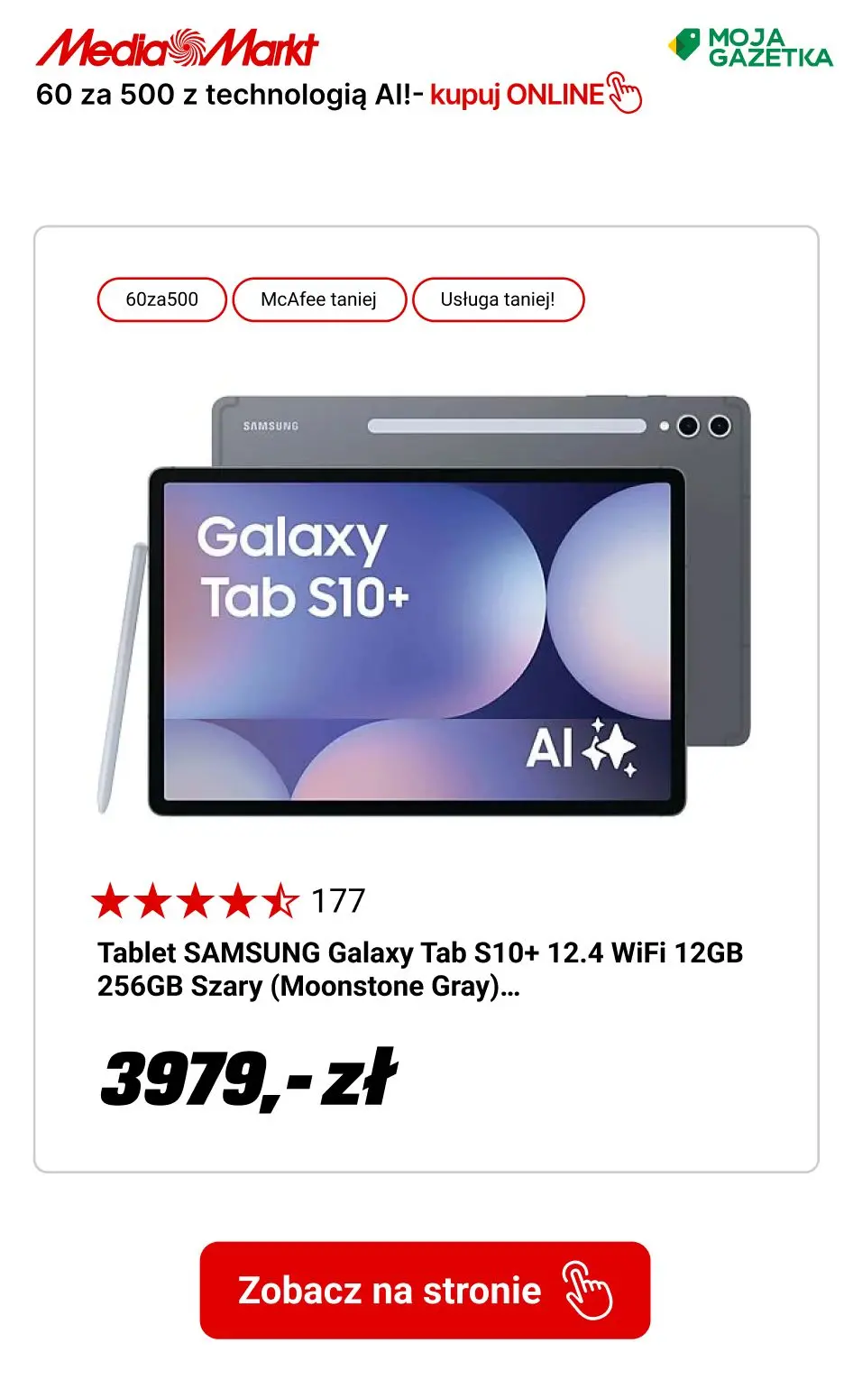 gazetka promocyjna Media Markt 60 za 500 przy zakupie min. 2 wybranych produktów z technologią AI - Strona 11