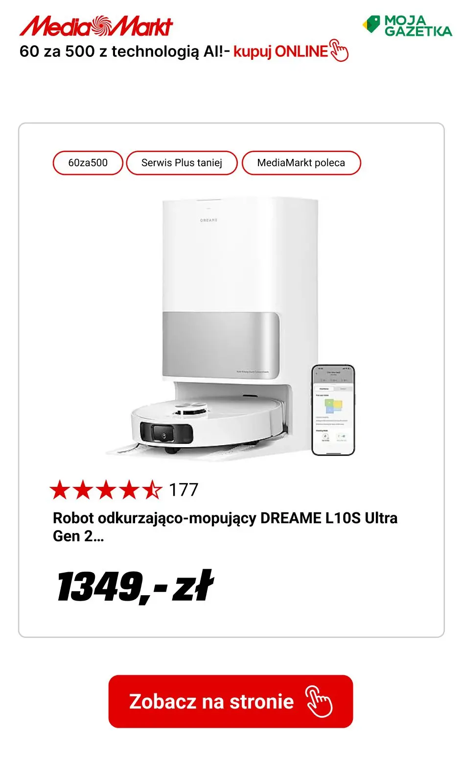 gazetka promocyjna Media Markt 60 za 500 przy zakupie min. 2 wybranych produktów z technologią AI - Strona 12