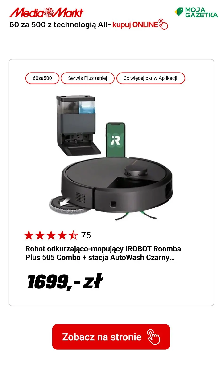 gazetka promocyjna Media Markt 60 za 500 przy zakupie min. 2 wybranych produktów z technologią AI - Strona 14