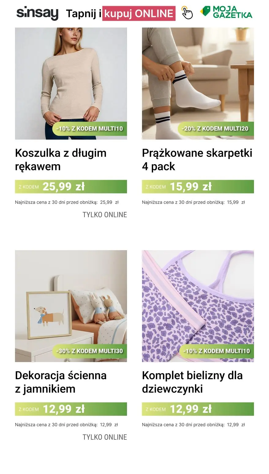 gazetka promocyjna Sinsay 💚 MULTI OSZCZĘDNOŚCI do -30% 💚 - Strona 2