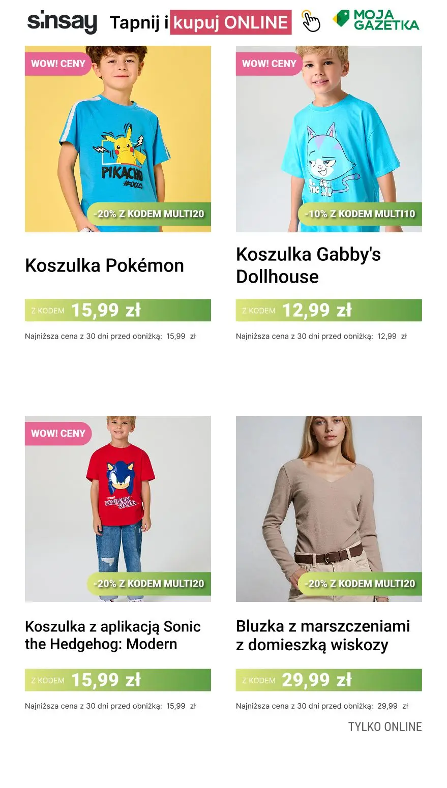 gazetka promocyjna Sinsay 💚 MULTI OSZCZĘDNOŚCI do -30% 💚 - Strona 6