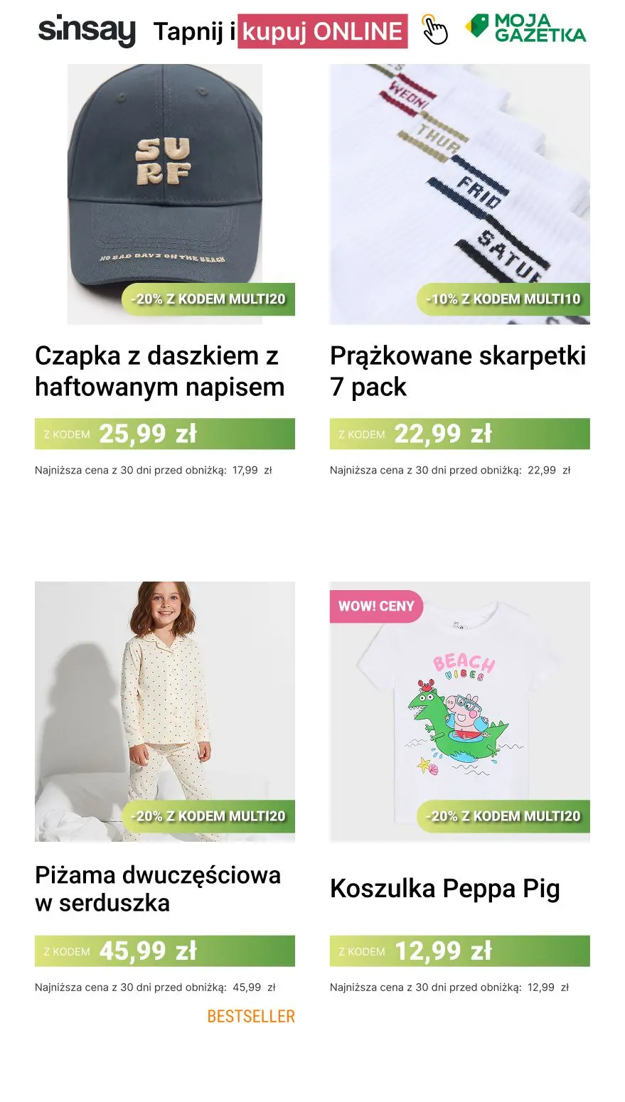 gazetka promocyjna Sinsay 💚 MULTI OSZCZĘDNOŚCI do -30% 💚 - Strona 11