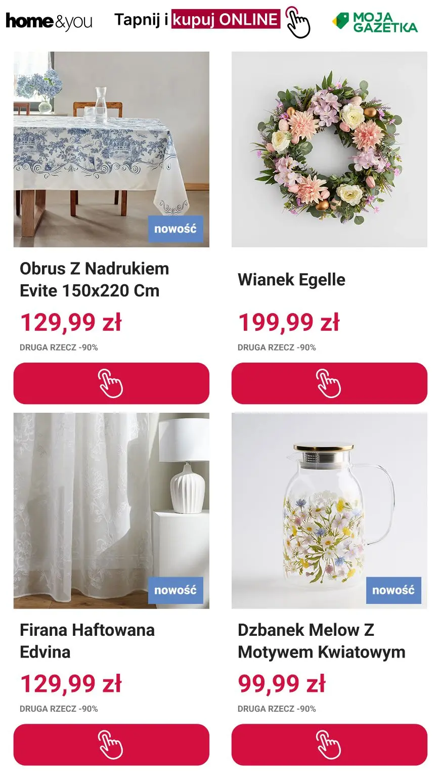 gazetka promocyjna home&you 🥚 Druga rzecz -90% 🐇 - Strona 2