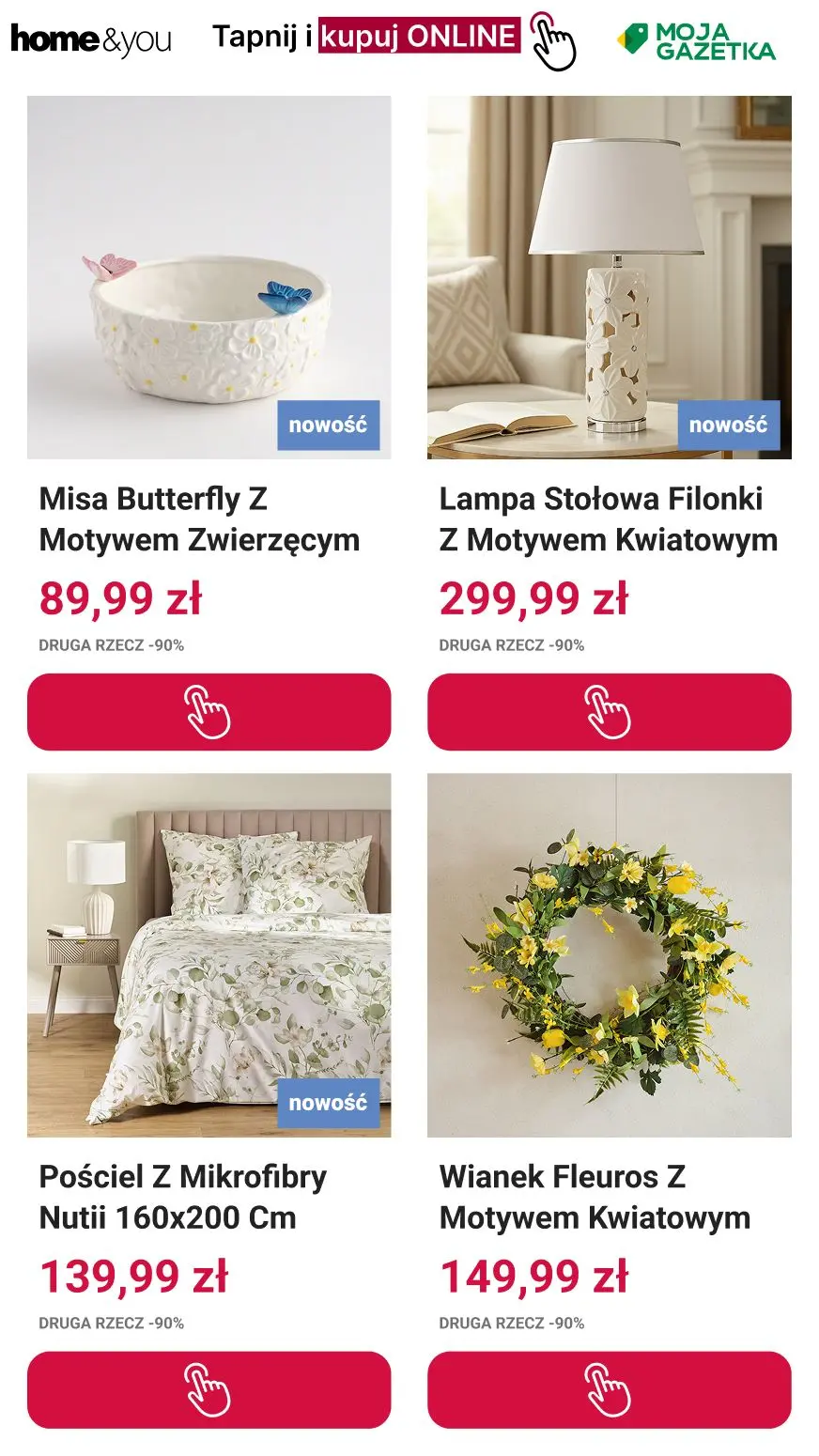 gazetka promocyjna home&you 🥚 Druga rzecz -90% 🐇 - Strona 3