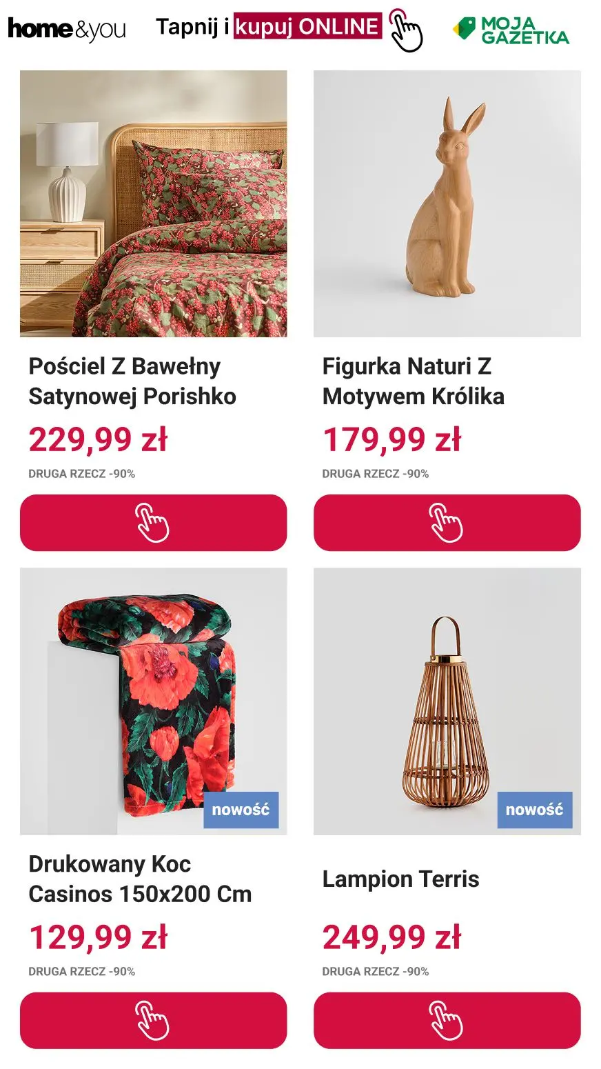 gazetka promocyjna home&you 🥚 Druga rzecz -90% 🐇 - Strona 8