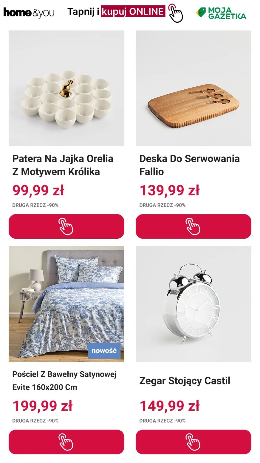gazetka promocyjna home&you 🥚 Druga rzecz -90% 🐇 - Strona 10