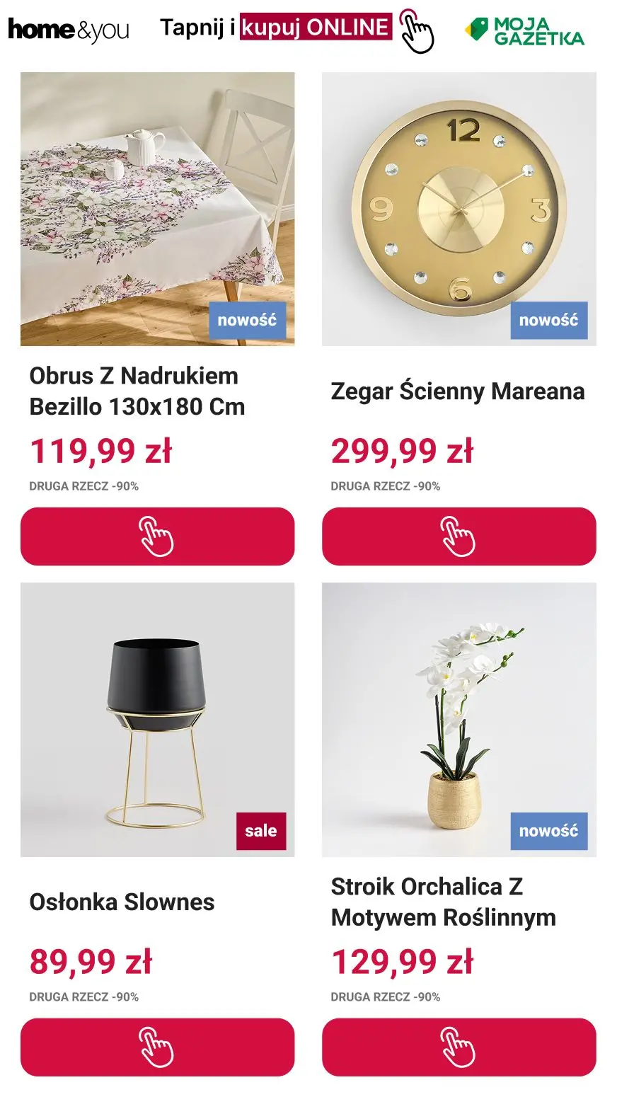 gazetka promocyjna home&you 🥚 Druga rzecz -90% 🐇 - Strona 12