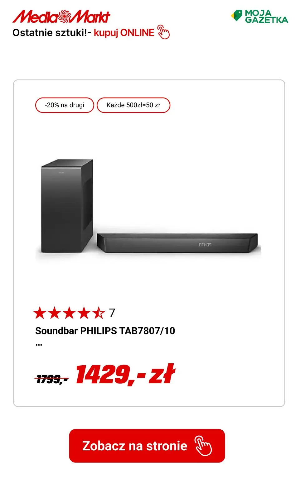 gazetka promocyjna Media Markt Ostatnie sztuki- zgarnij zanim znikną! - Strona 2