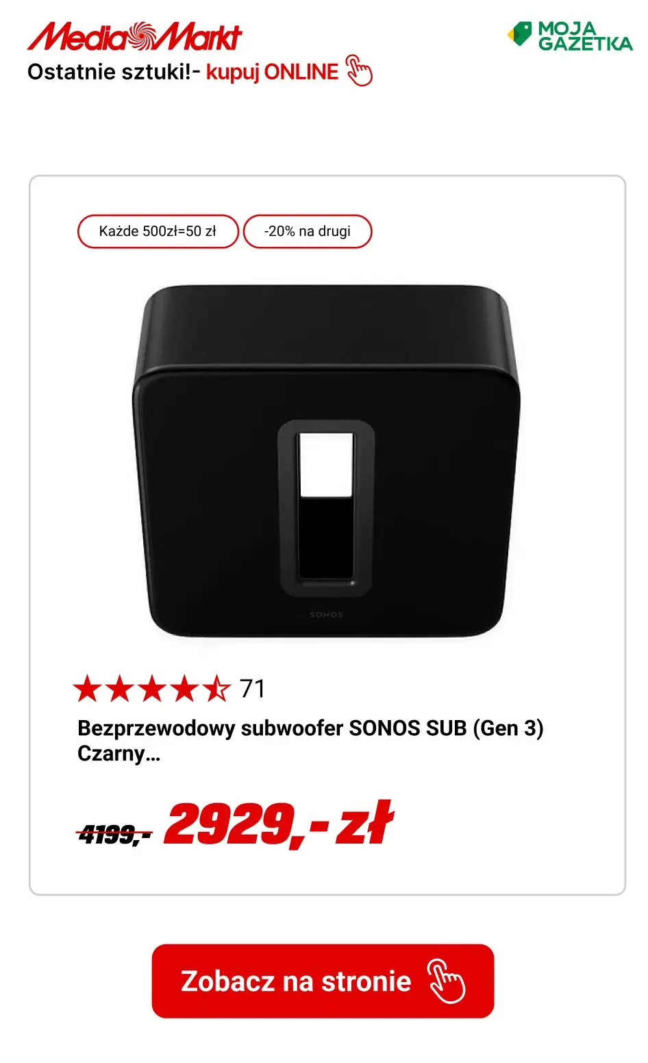 gazetka promocyjna Media Markt Ostatnie sztuki- zgarnij zanim znikną! - Strona 8