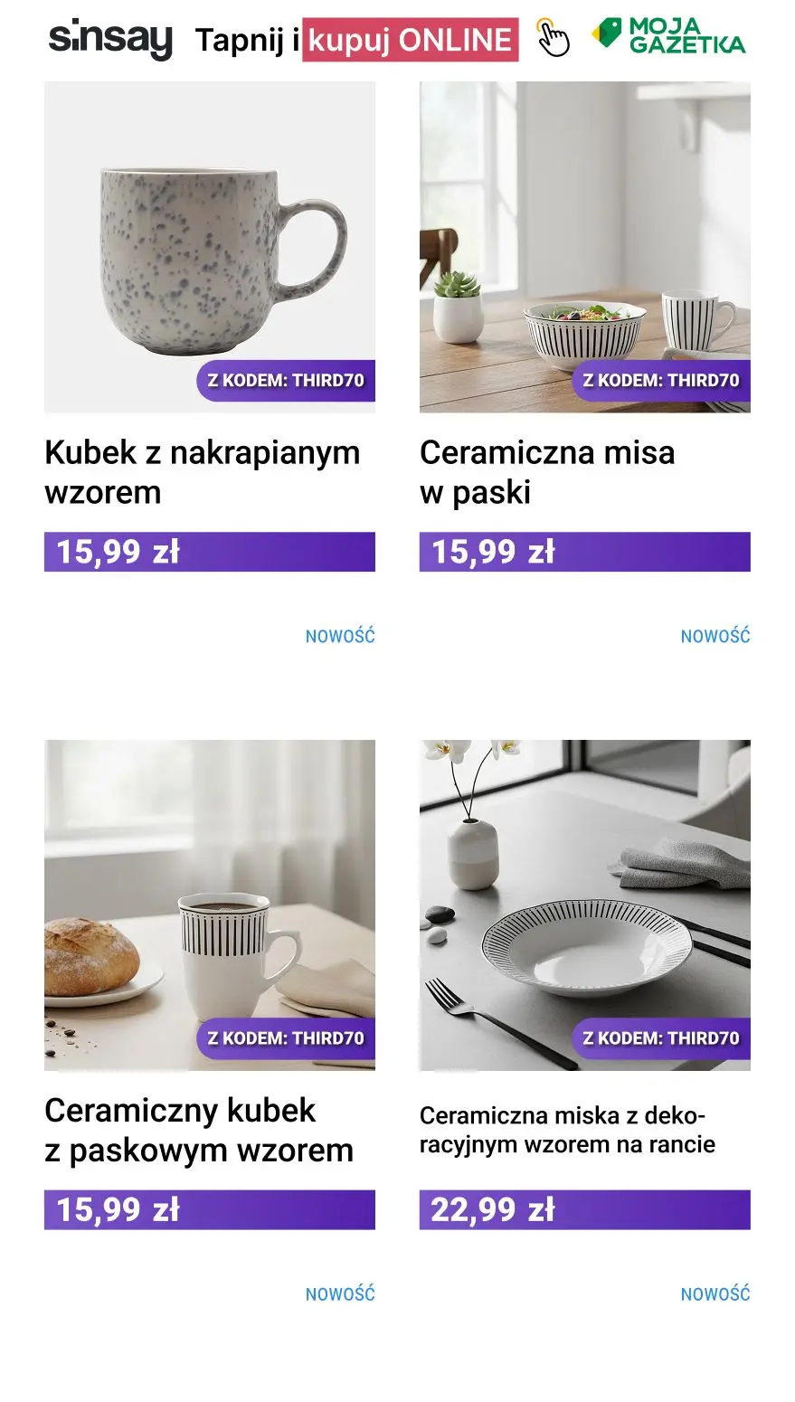 gazetka promocyjna Sinsay Trzeci produkt taniej! - Strona 2