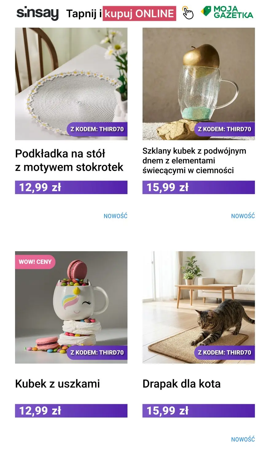 gazetka promocyjna Sinsay Trzeci produkt taniej! - Strona 3