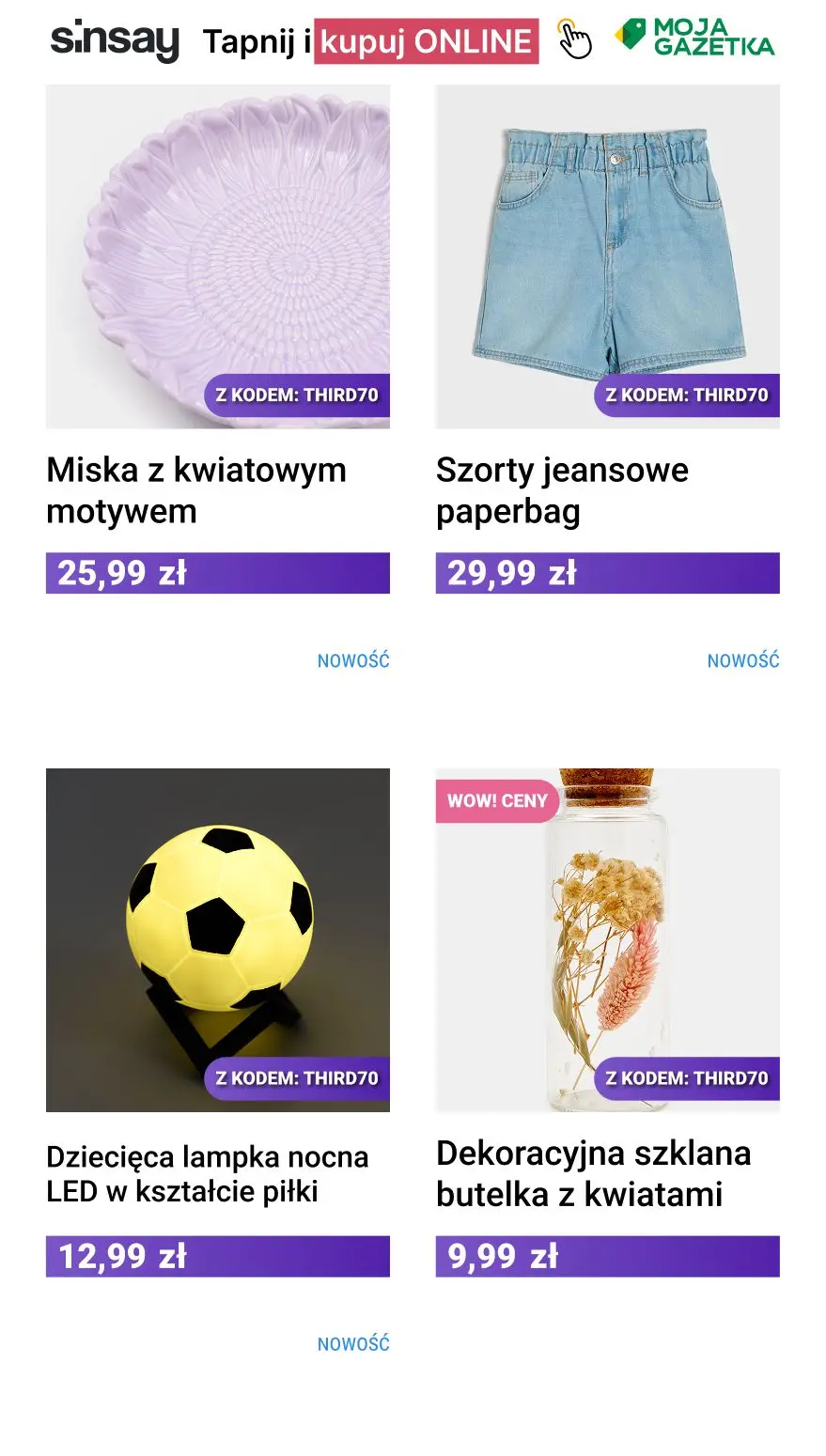 gazetka promocyjna Sinsay Trzeci produkt taniej! - Strona 8