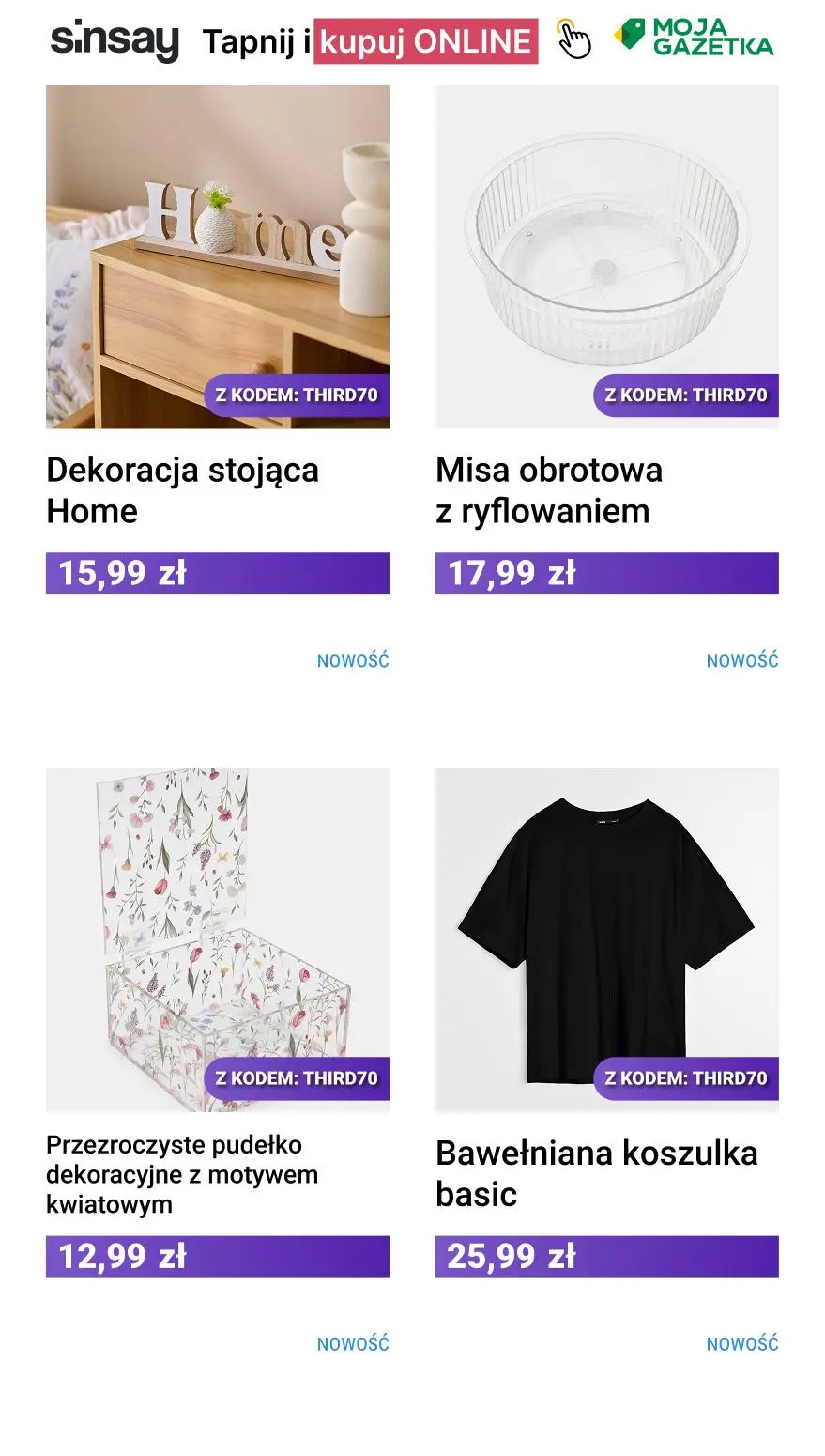 gazetka promocyjna Sinsay Trzeci produkt taniej! - Strona 9