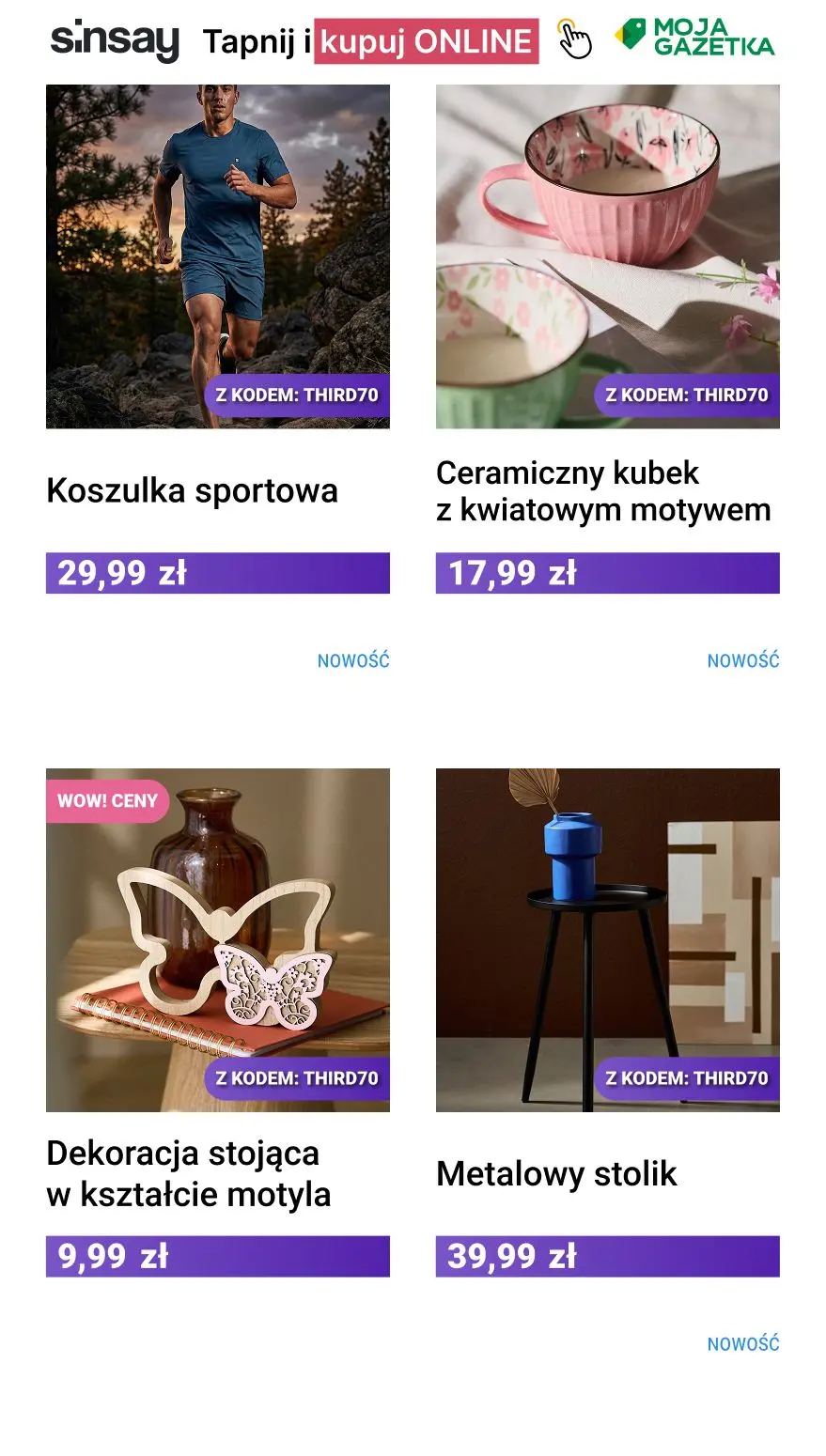gazetka promocyjna Sinsay Trzeci produkt taniej! - Strona 10