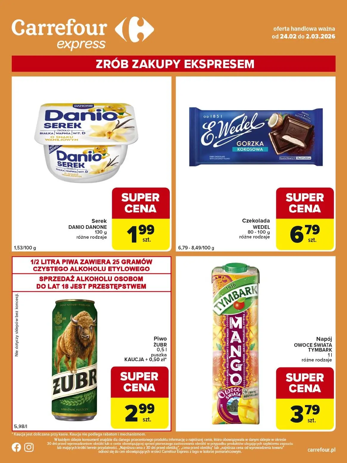 gazetka promocyjna Carrefour Express Zrób zakupy ekspresem - Strona 2