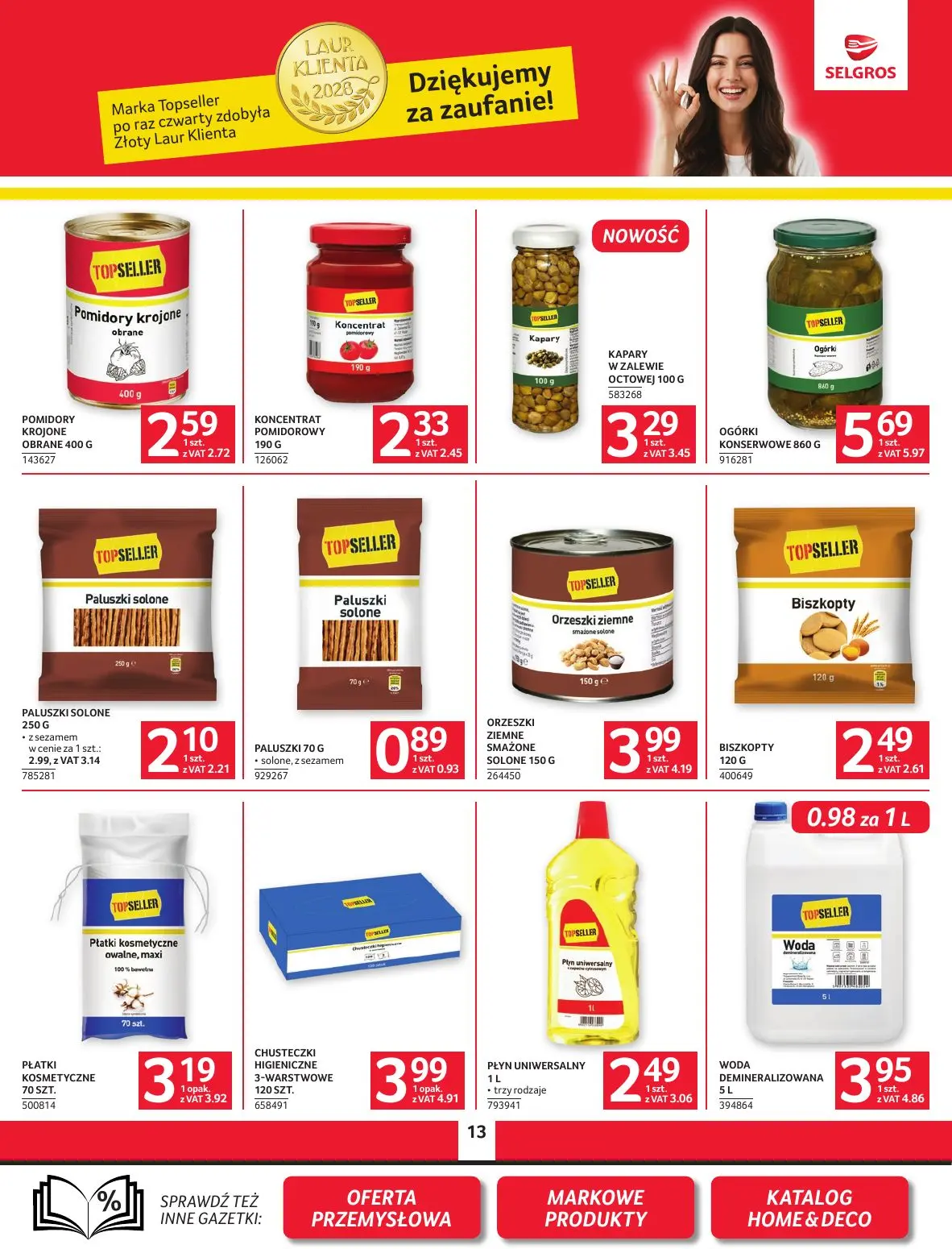 gazetka promocyjna SELGROS Oferta spożywcza - Strona 13