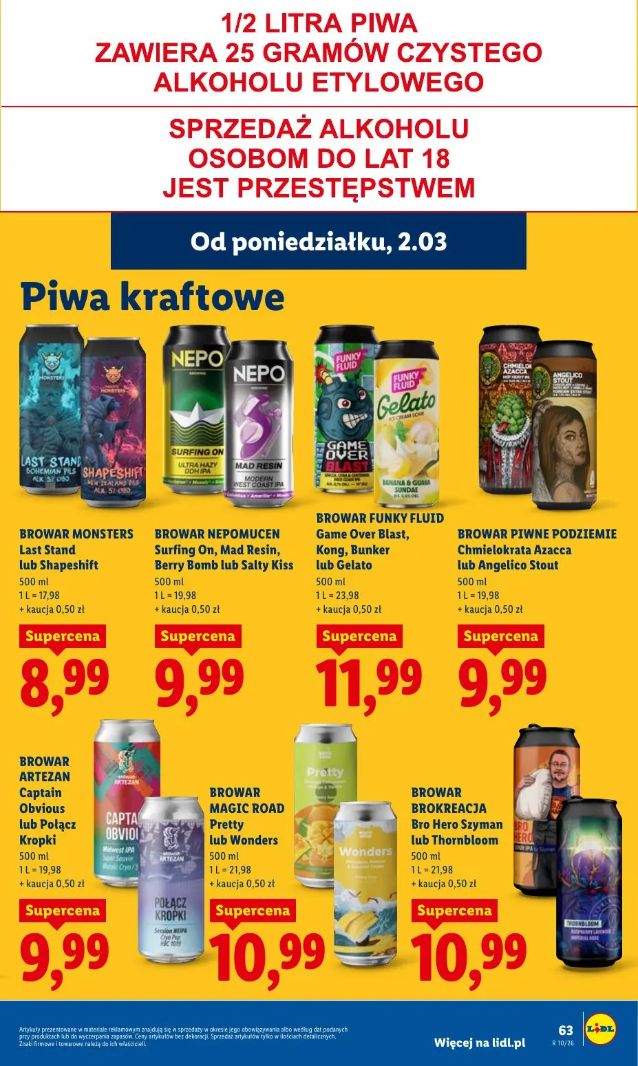 gazetka promocyjna LIDL Od poniedziałku - Strona 63