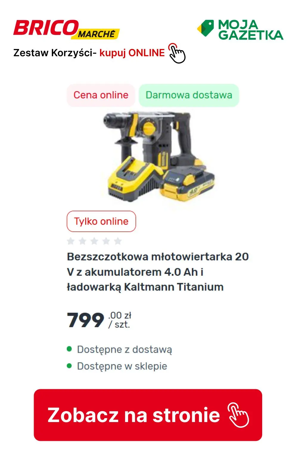 gazetka promocyjna BRICOMARCHE Zestaw korzyści- elektronarzędzia Kaltman TITANIUM - Strona 3