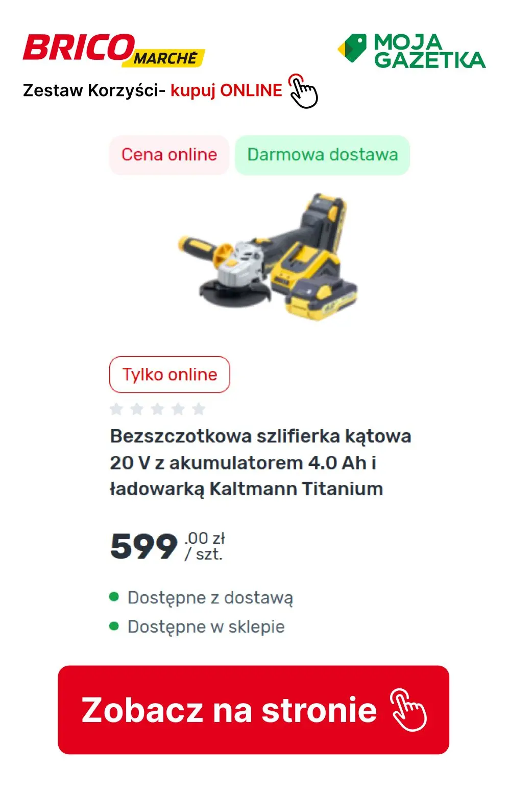 gazetka promocyjna BRICOMARCHE Zestaw korzyści- elektronarzędzia Kaltman TITANIUM - Strona 5