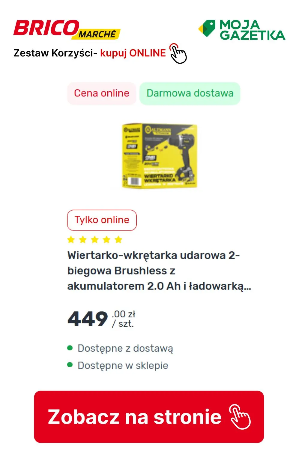 gazetka promocyjna BRICOMARCHE Zestaw korzyści- elektronarzędzia Kaltman TITANIUM - Strona 6