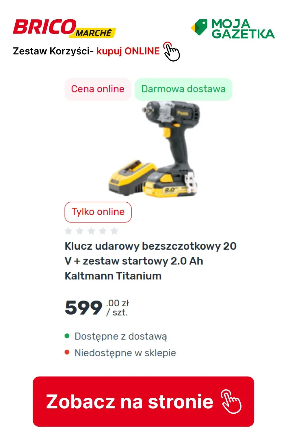 gazetka promocyjna BRICOMARCHE Zestaw korzyści- elektronarzędzia Kaltman TITANIUM - Strona 8