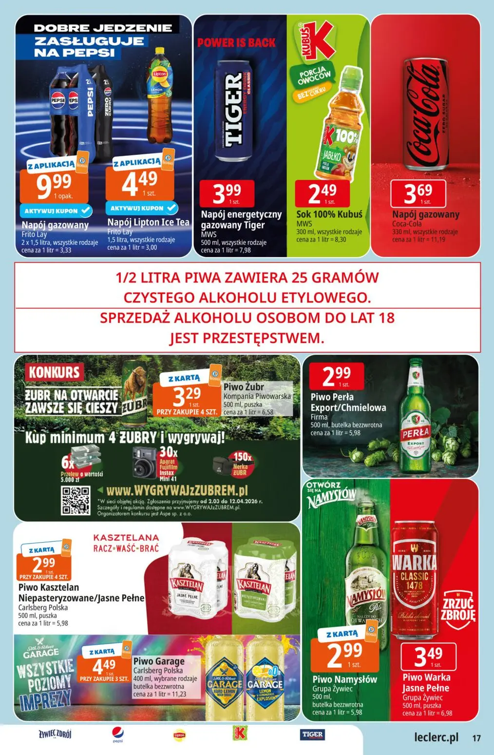 gazetka promocyjna E.Leclerc Wybór w dobrej cenie - Strona 17