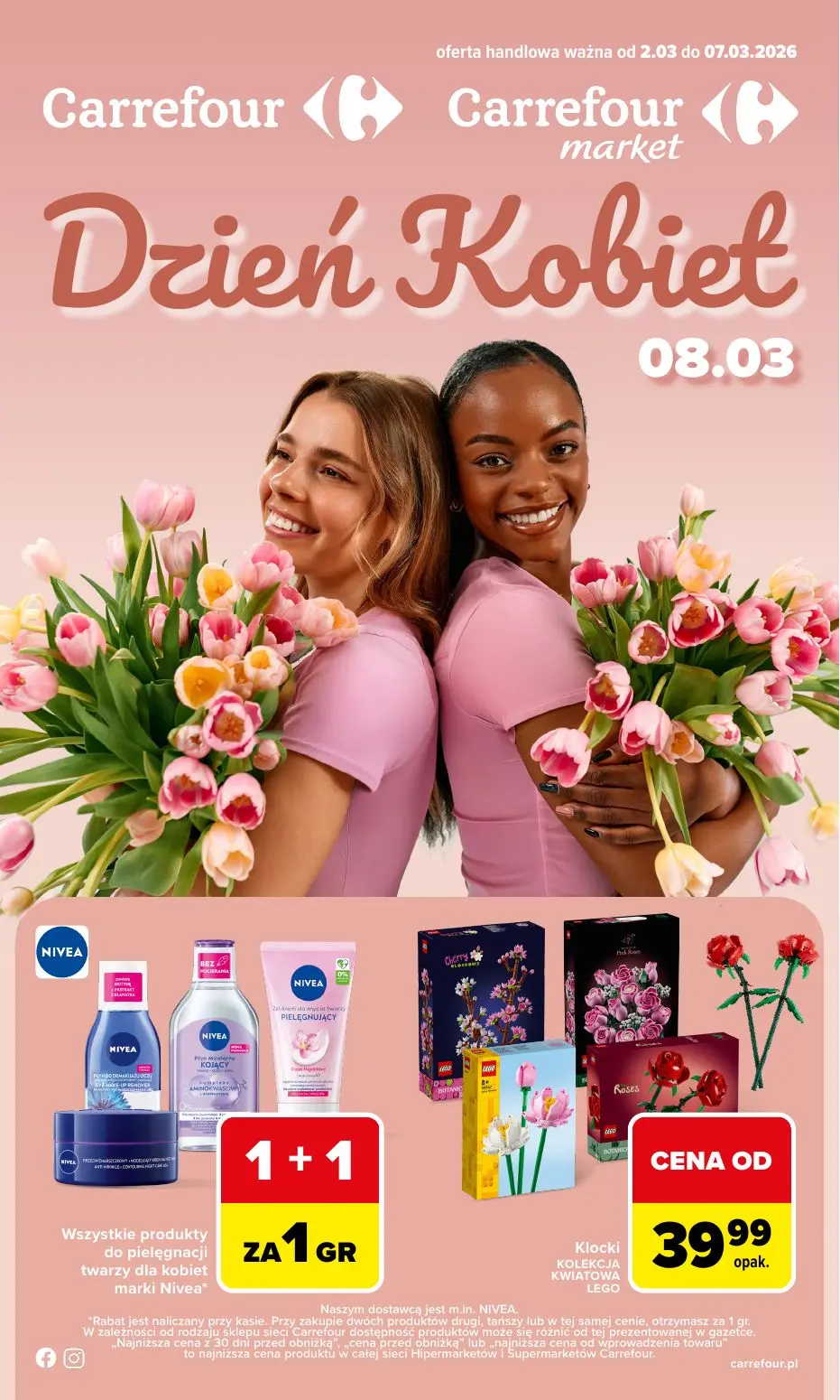 gazetka promocyjna Carrefour Dzień Kobiet - Strona 1