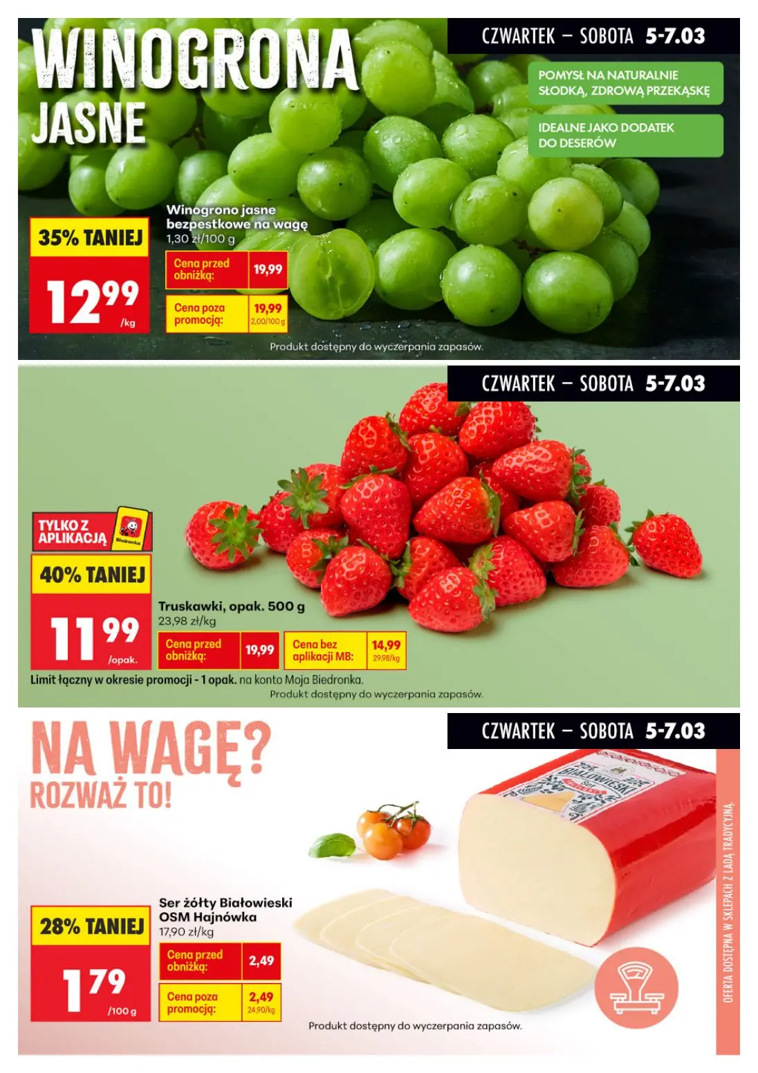 gazetka promocyjna Biedronka Biedronkowe oszczędności - Strona 7