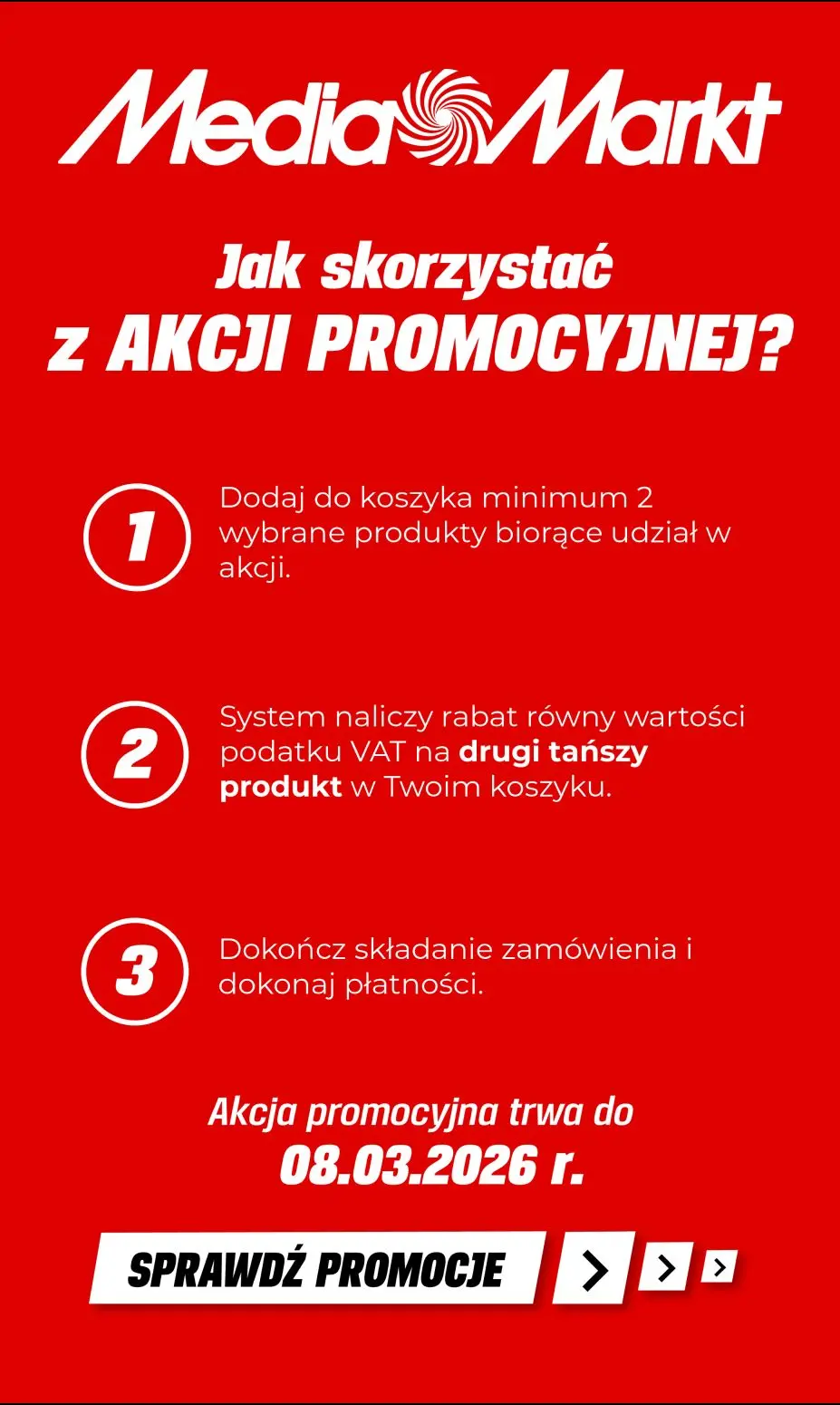 gazetka promocyjna Media Markt Drugi tańszy produkt taniej o wartość VAT! - Strona 2