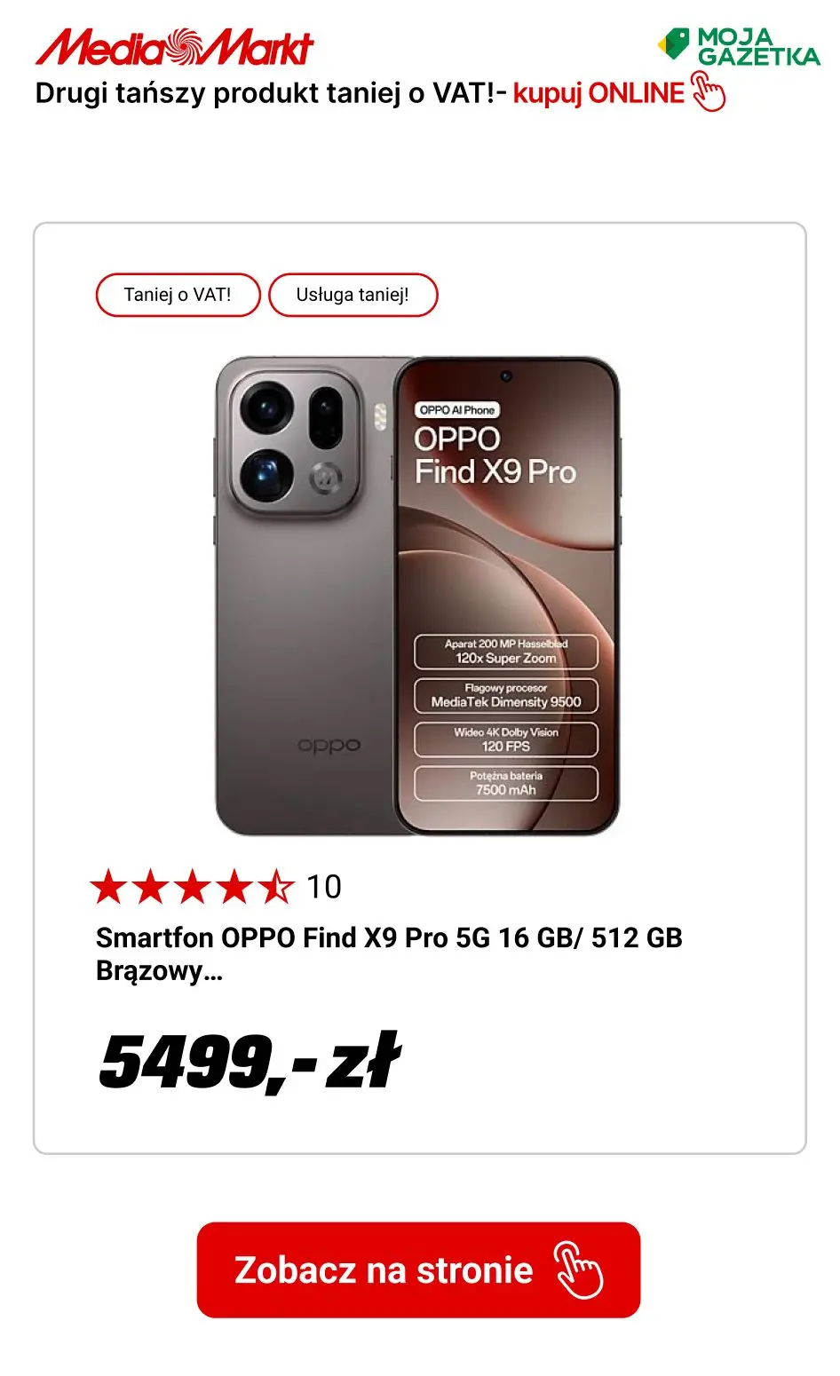 gazetka promocyjna Media Markt Drugi tańszy produkt taniej o wartość VAT! - Strona 3