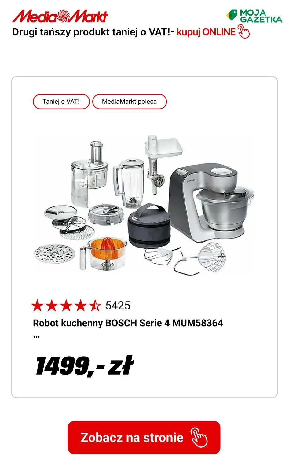 gazetka promocyjna Media Markt Drugi tańszy produkt taniej o wartość VAT! - Strona 6