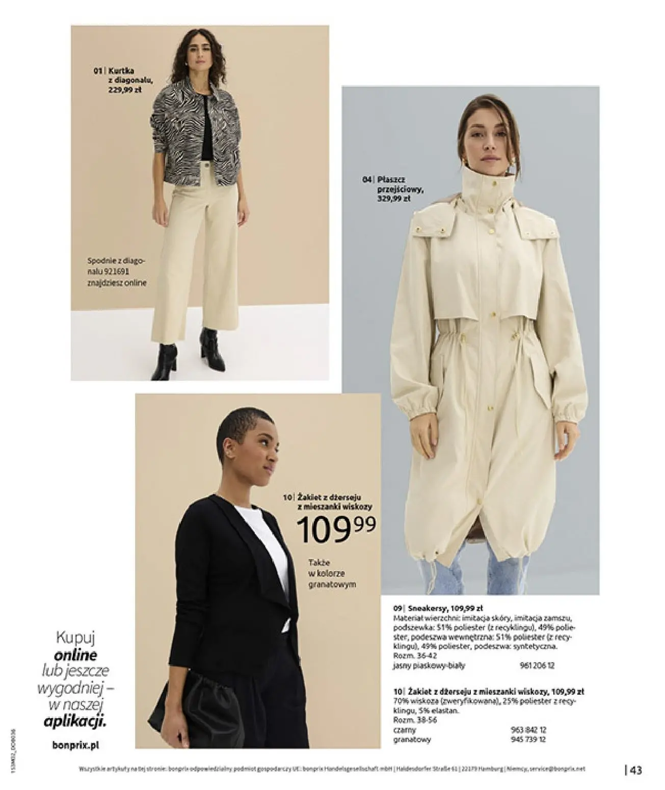 gazetka promocyjna bonprix MODA, KTÓRA INSPIRUJE NA NOWO - Strona 45