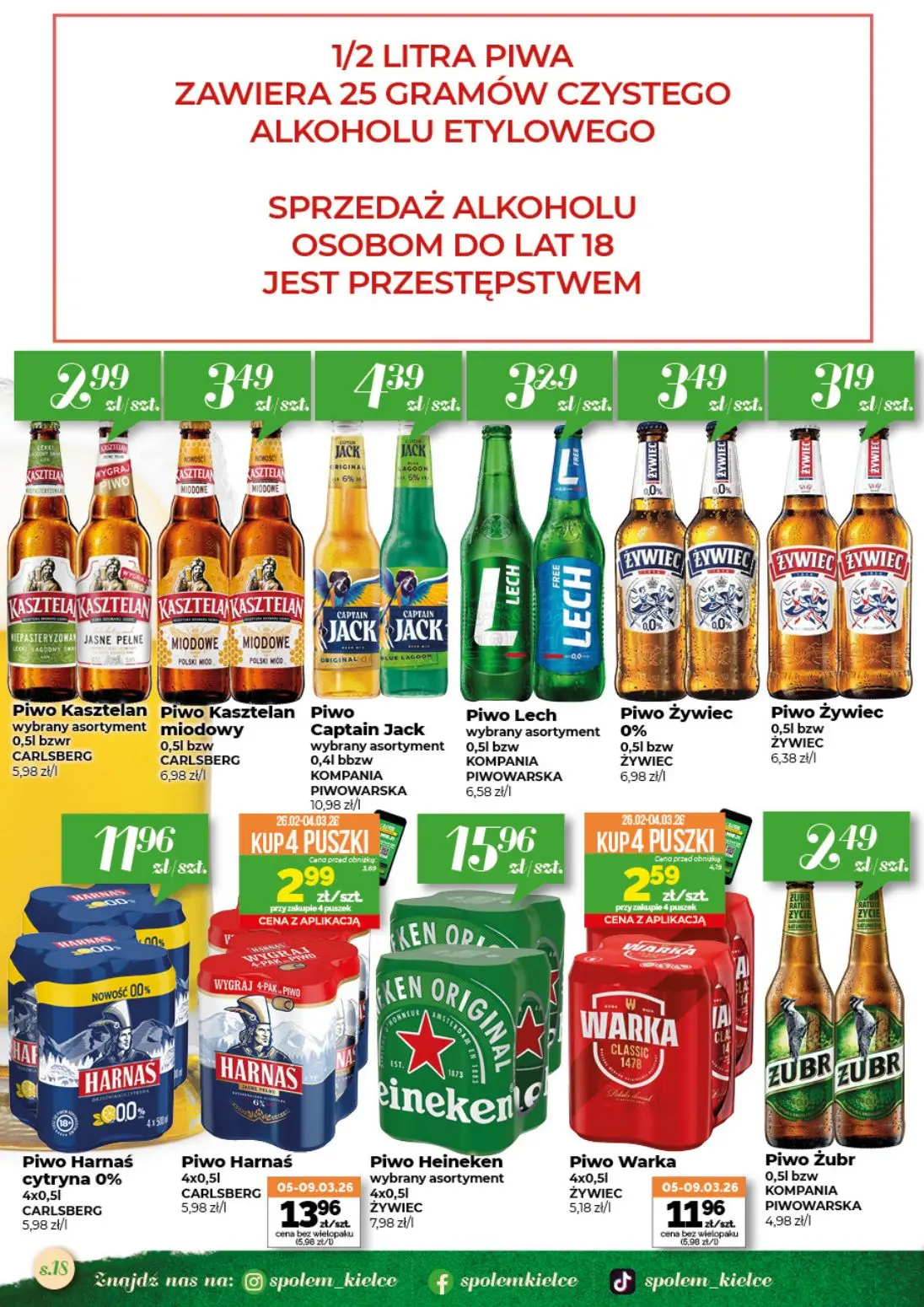 gazetka promocyjna Społem Kielce Jakość wyższa od ceny - Strona 18