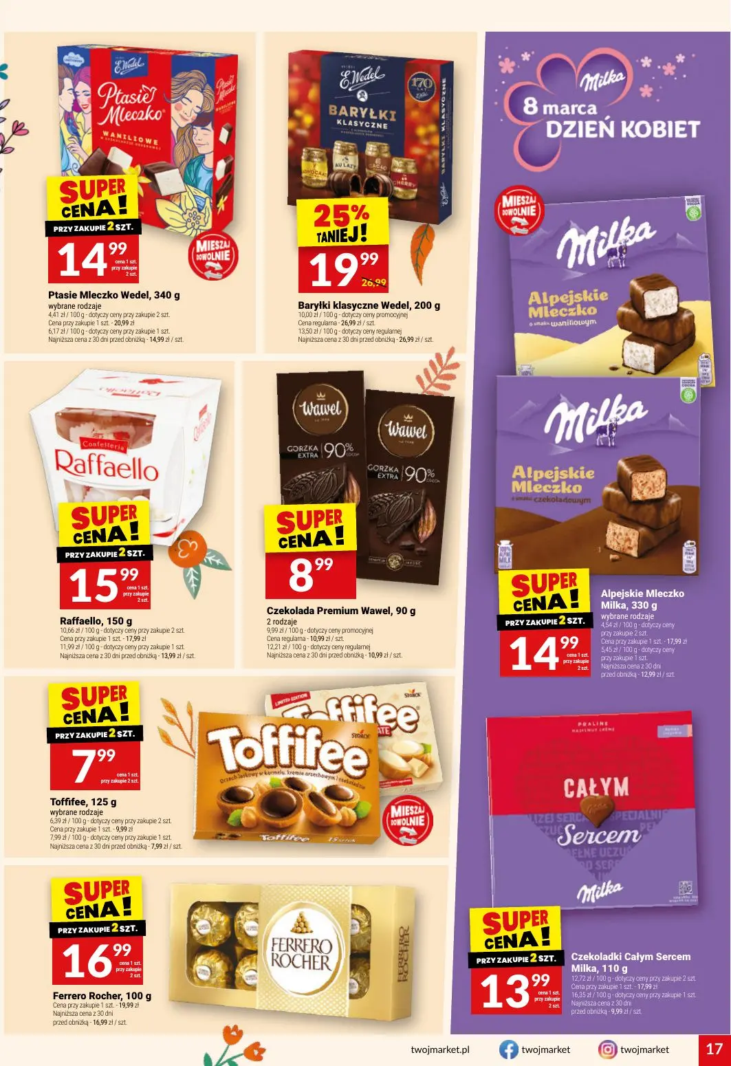 gazetka promocyjna Twój Market Przygotuj się na dzień Kobiet - Strona 17