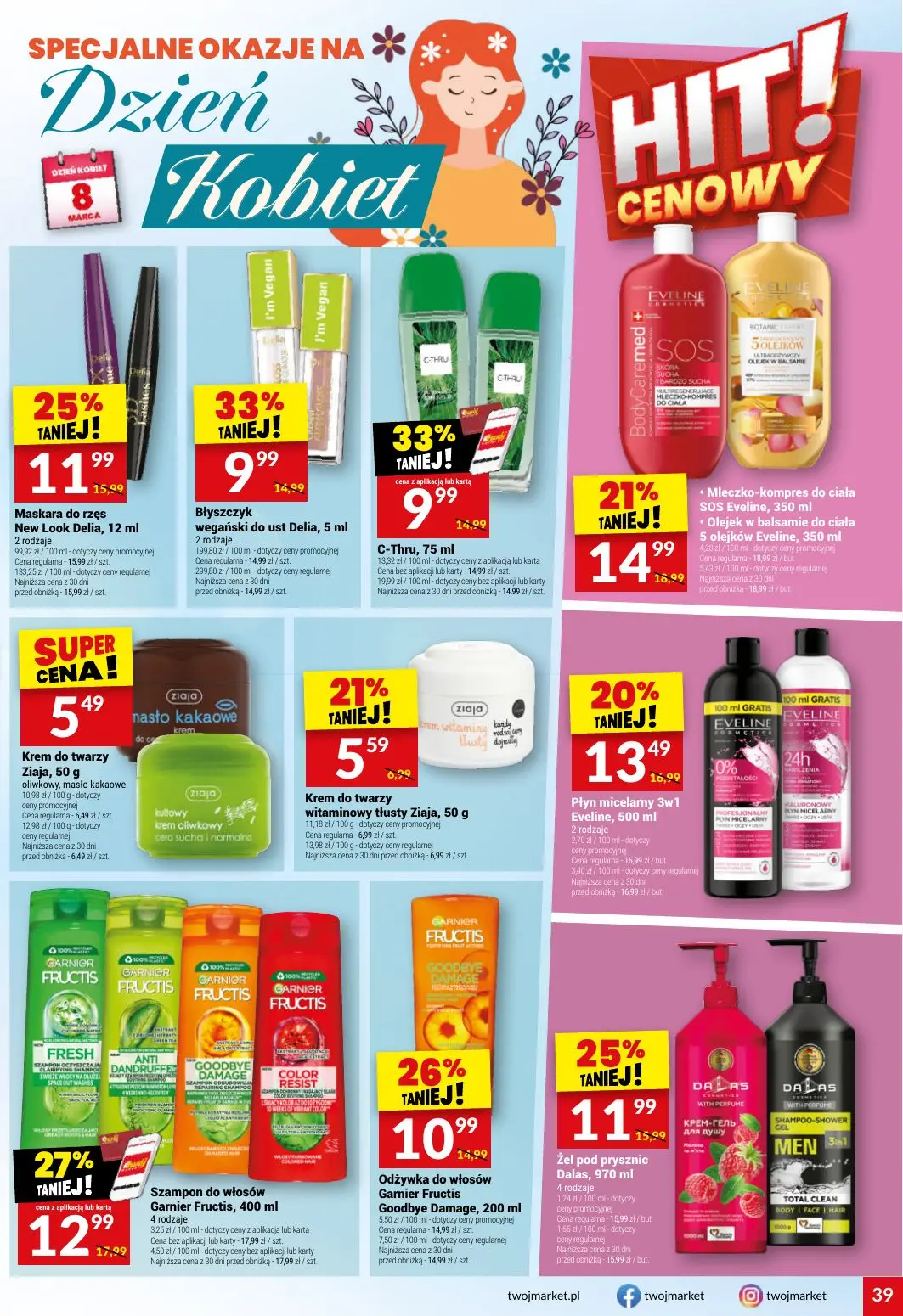 gazetka promocyjna Twój Market Przygotuj się na dzień Kobiet - Strona 39