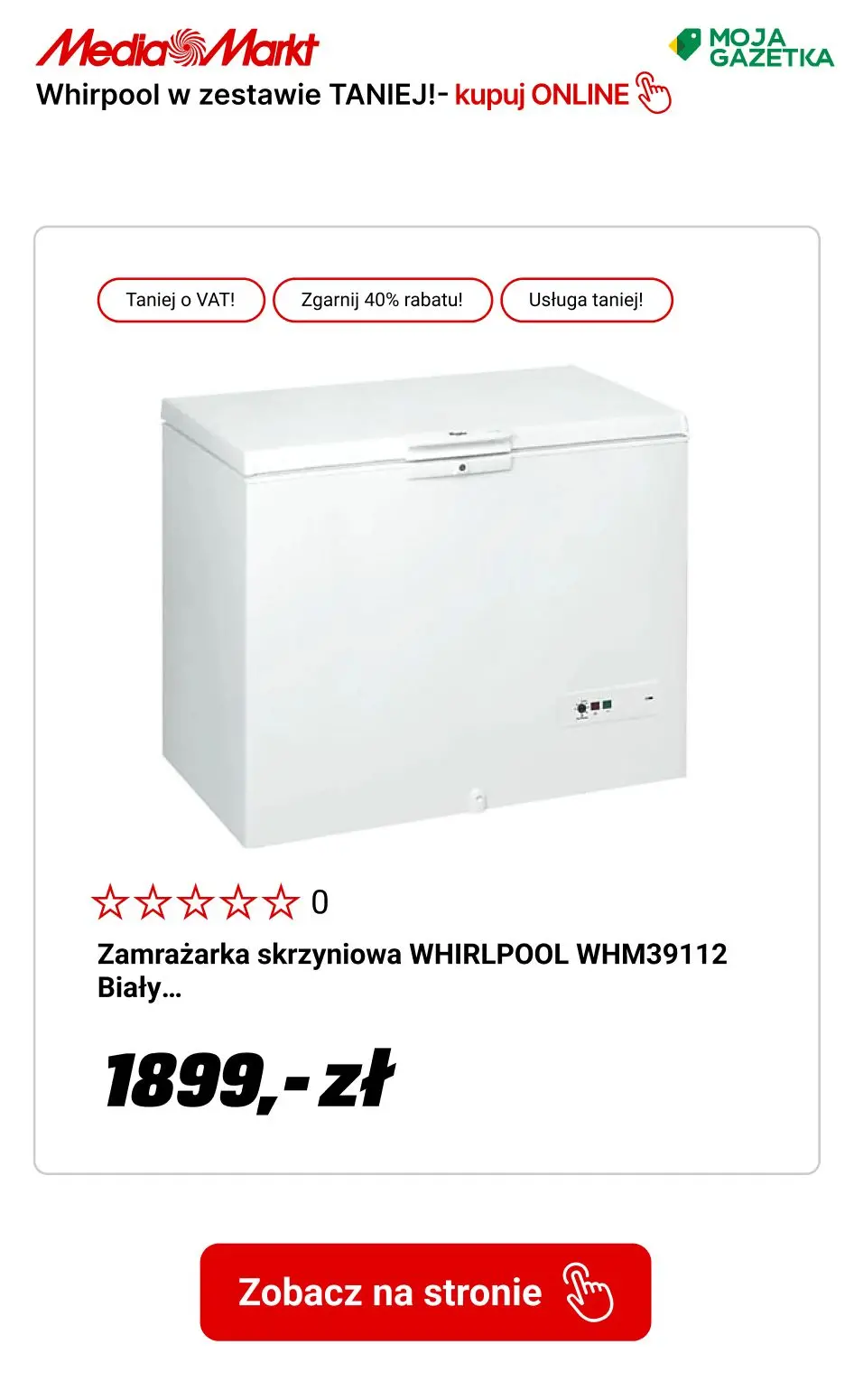 gazetka promocyjna Media Markt Kup dwa produkty Whirlpool i oszczędź 40% ceny tańszego produktu! - Strona 8