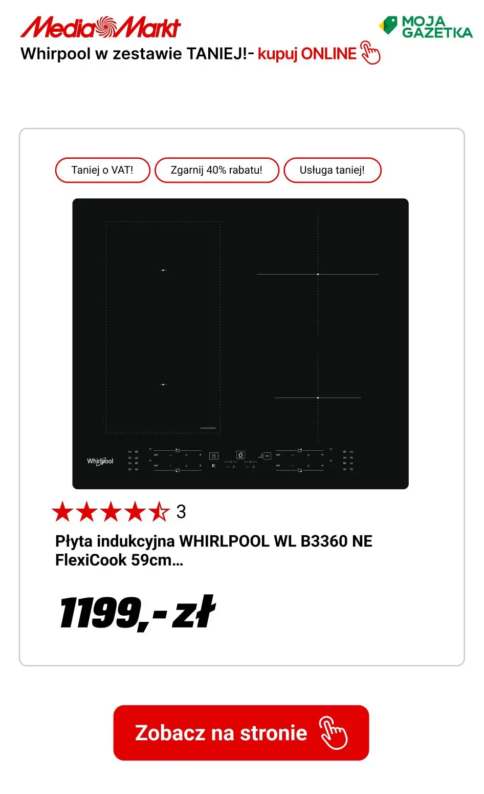 gazetka promocyjna Media Markt Kup dwa produkty Whirlpool i oszczędź 40% ceny tańszego produktu! - Strona 12