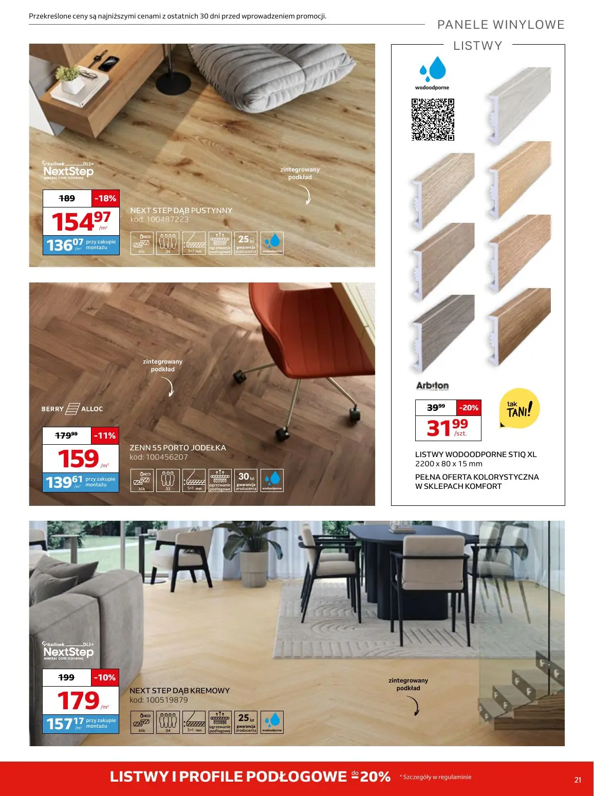 gazetka promocyjna KOMFORT Podkreśl wnętrze - Strona 21