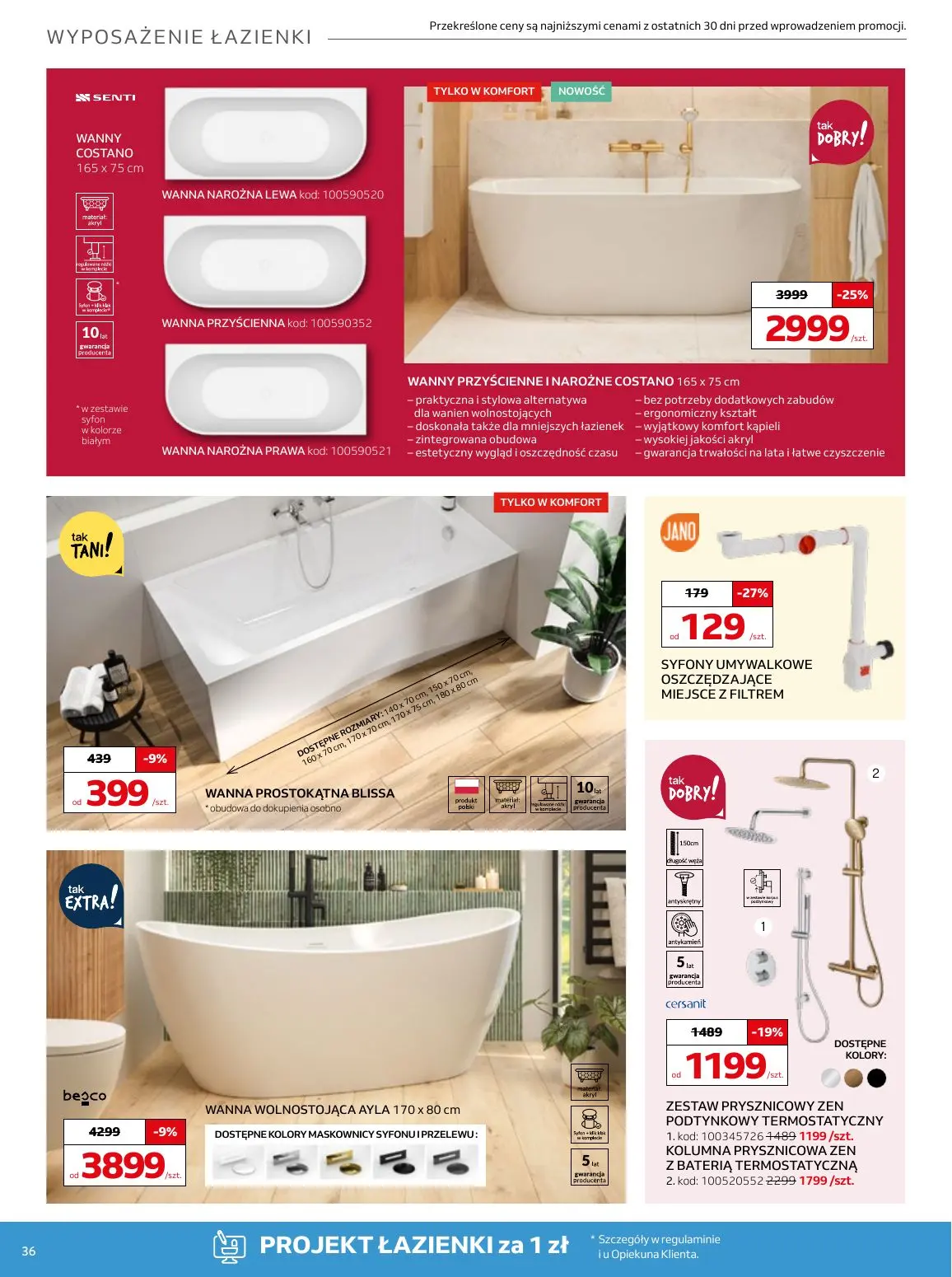 gazetka promocyjna KOMFORT Podkreśl wnętrze - Strona 36