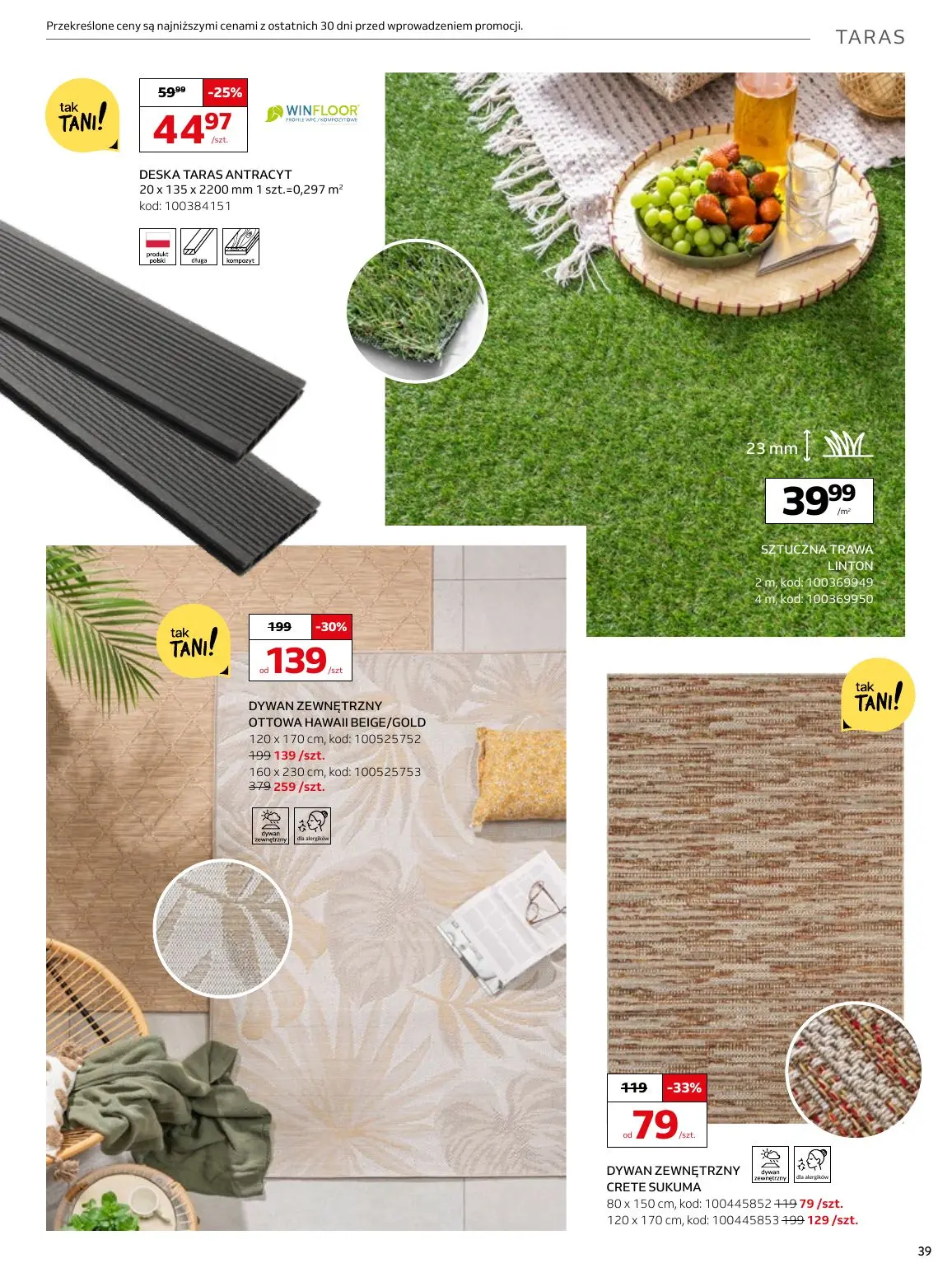 gazetka promocyjna KOMFORT Podkreśl wnętrze - Strona 39