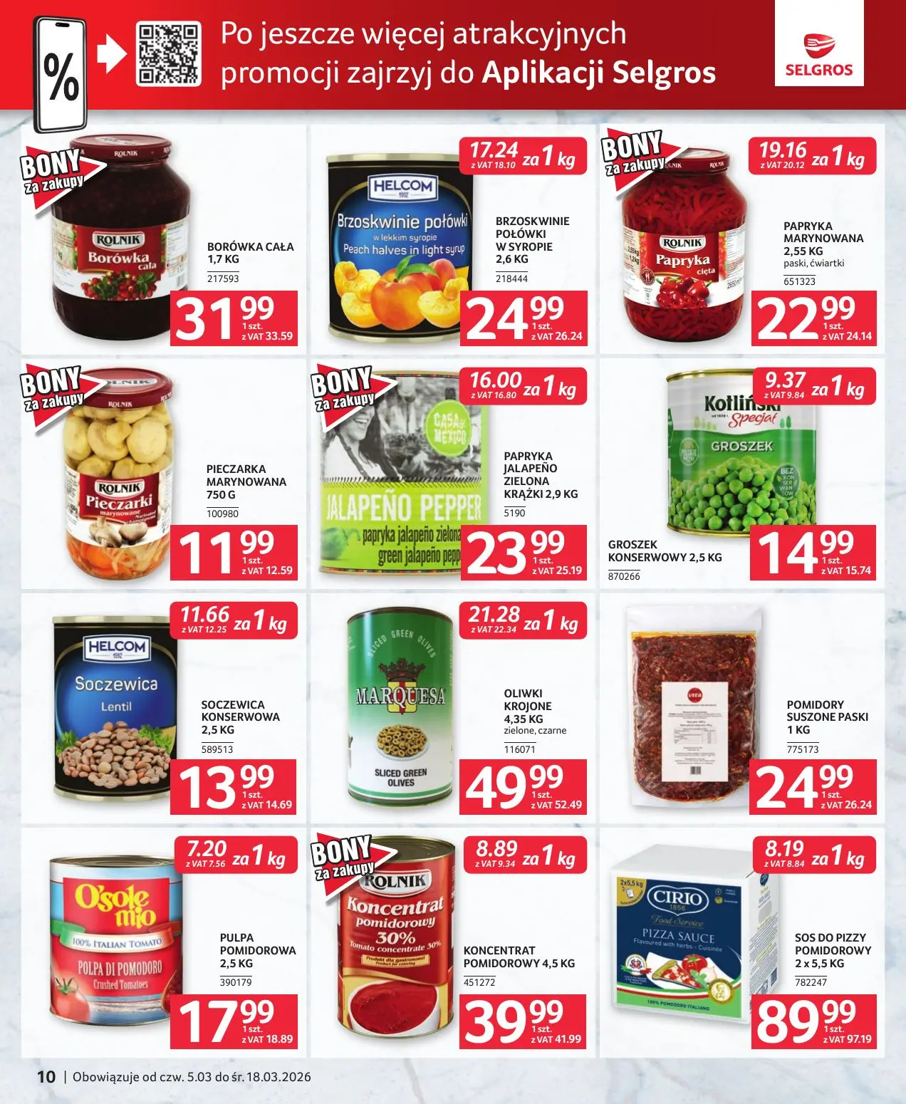 gazetka promocyjna SELGROS Oferta dla gastronomii
 - Strona 10