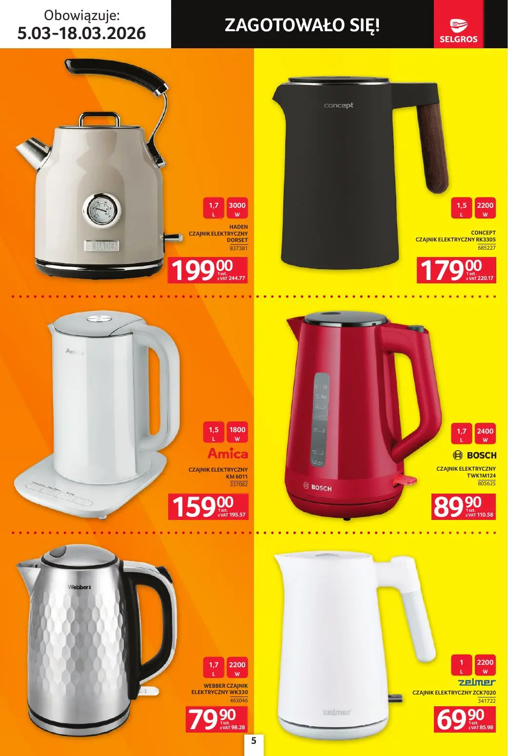 gazetka promocyjna SELGROS Katalog Elektro AGD - Strona 5