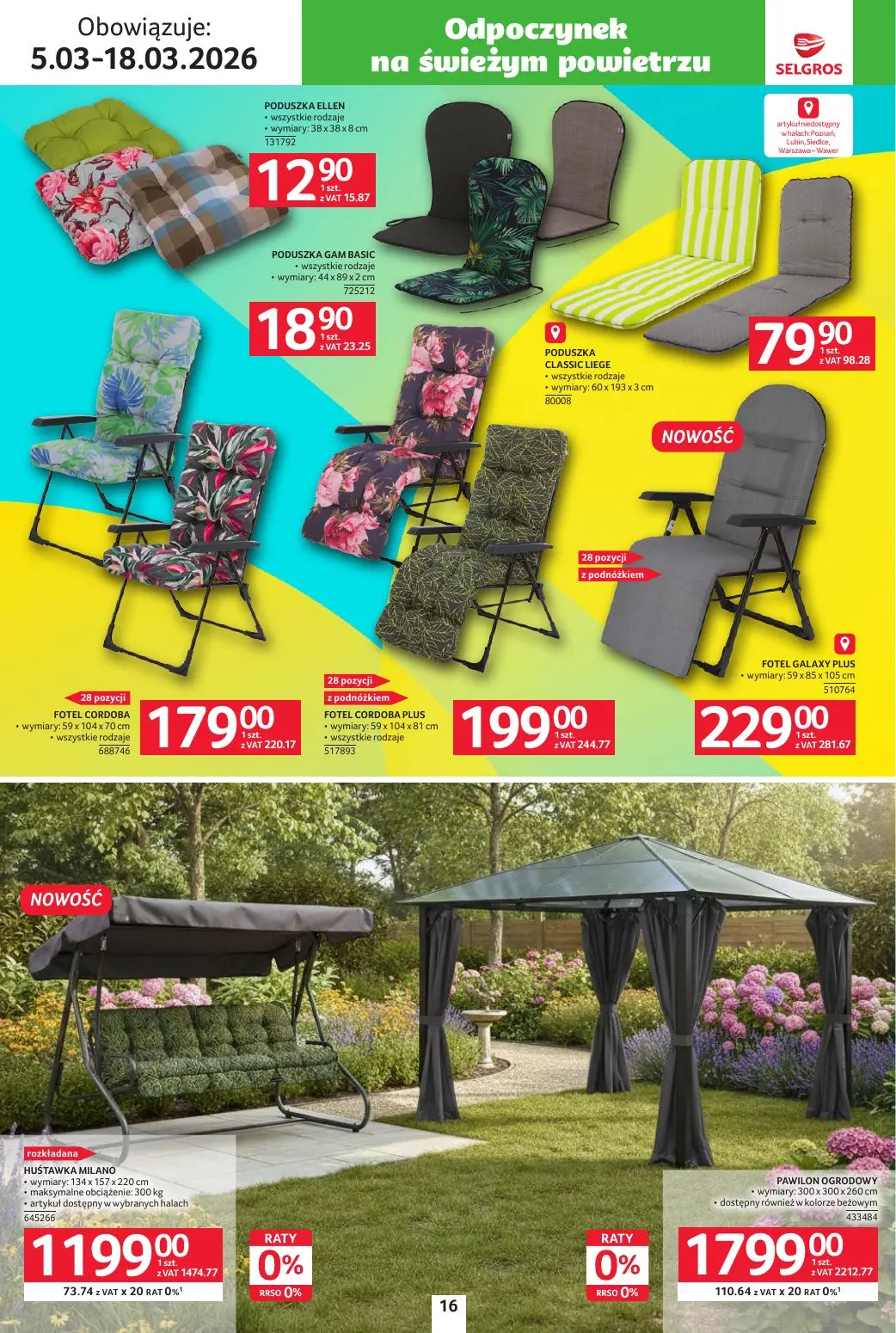 gazetka promocyjna SELGROS Katalog Ogród - Strona 16