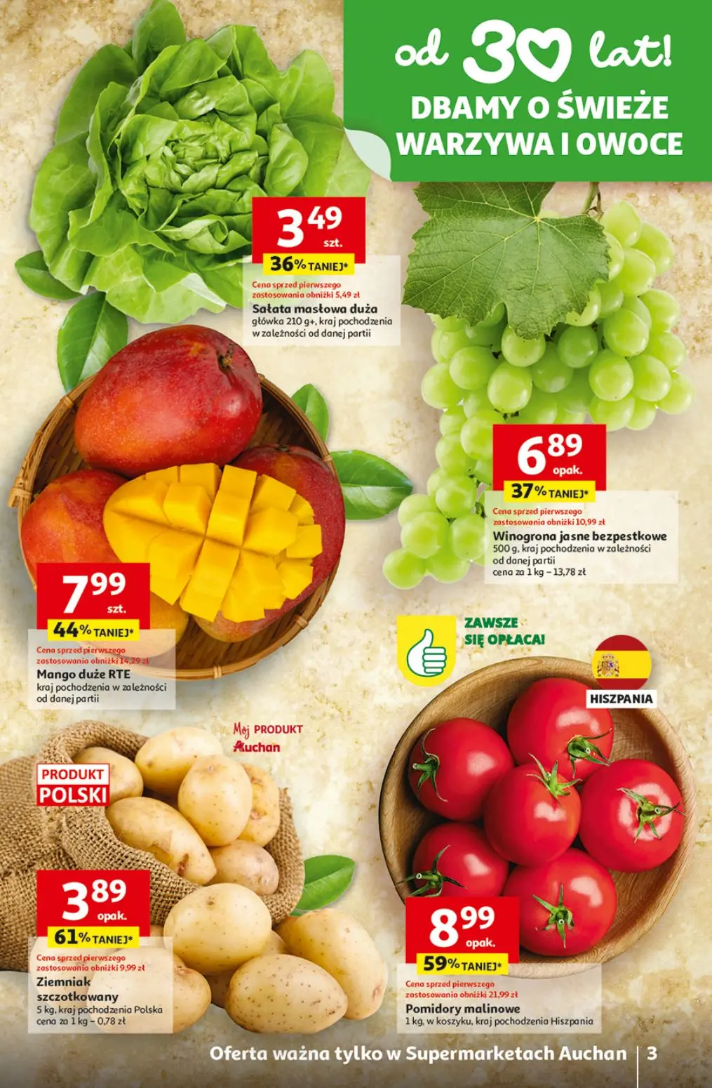 gazetka promocyjna Auchan Supermarket Ceny jak malowane - Strona 3