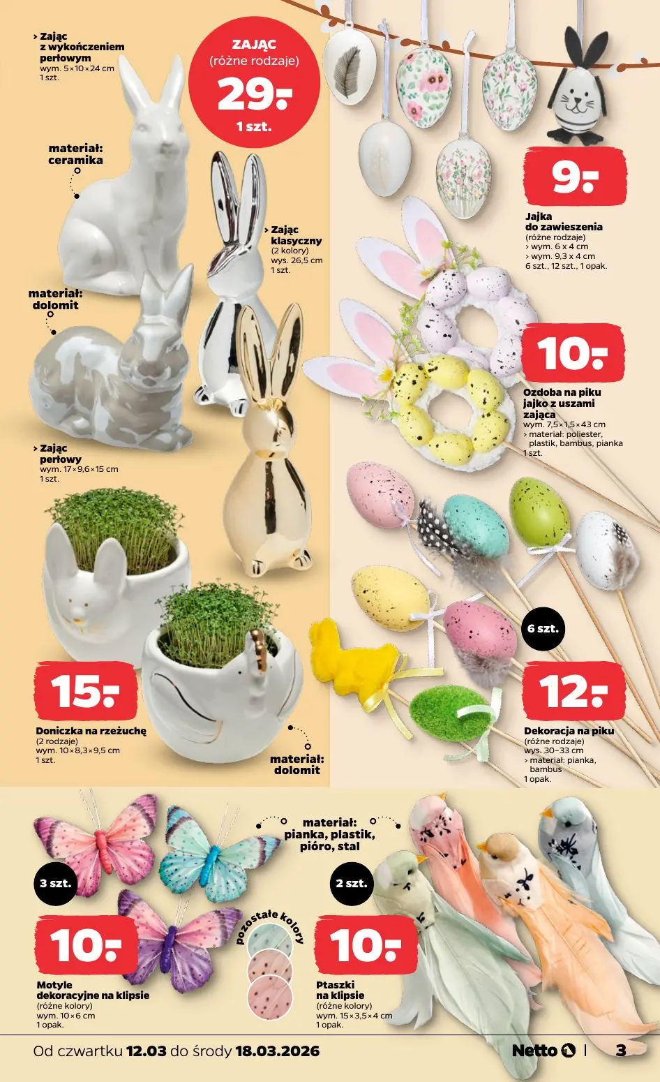 gazetka promocyjna NETTO Temat tygodnia: WIELKANOC 🍽️ - Strona 3