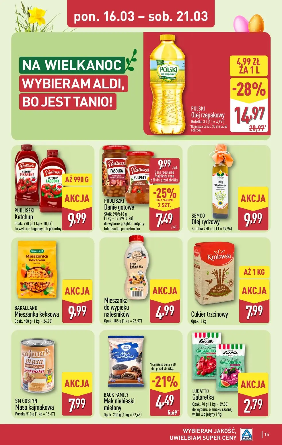 gazetka promocyjna ALDI Na Wielkanoc wybieram Aldi - Strona 15