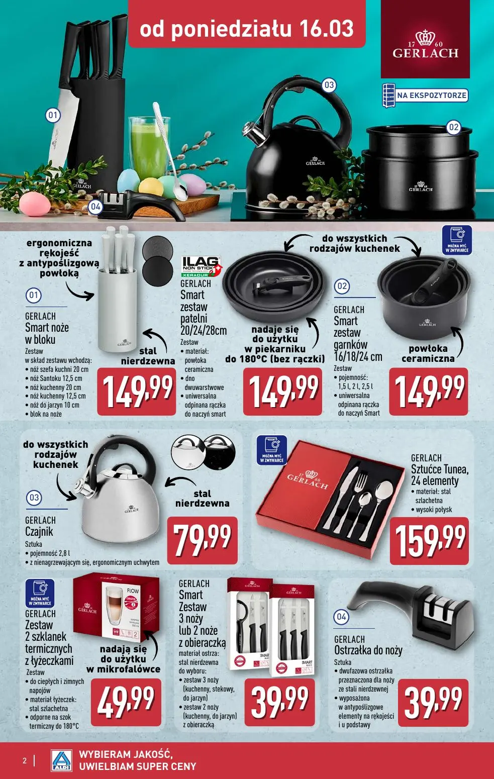 gazetka promocyjna ALDI Artykuły przemysłowe i tekstylia od środy 18.03 - Strona 2