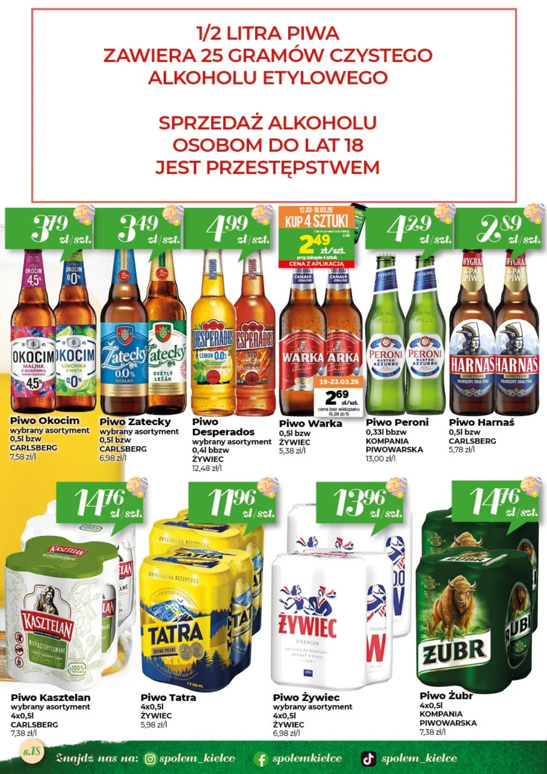 gazetka promocyjna Społem Kielce  - Strona 18